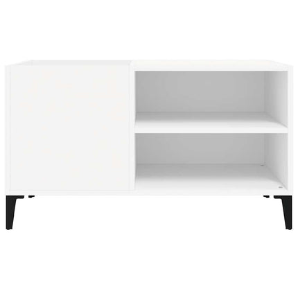 Stereobänk vit 84,5x38x48 cm konstruerat trä