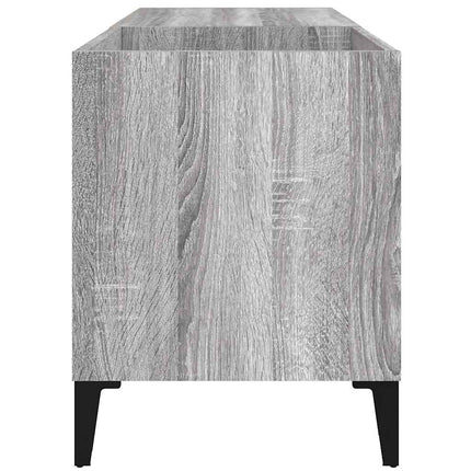 Stereobänk grå sonoma 84,5x38x48 cm konstruerat trä