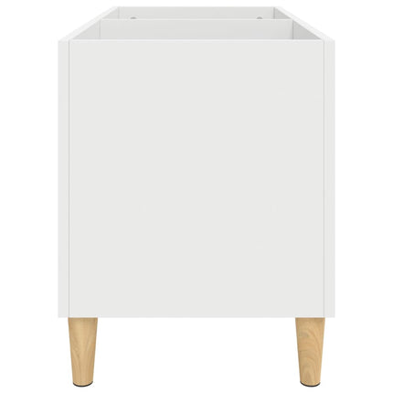 Stereobänk vit 74,5x38x48 cm konstruerat trä