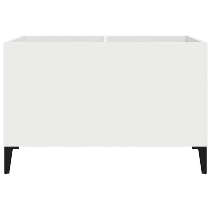 Stereobänk vit 74,5x38x48 cm konstruerat trä
