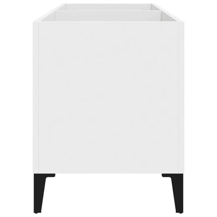 Stereobänk vit 74,5x38x48 cm konstruerat trä
