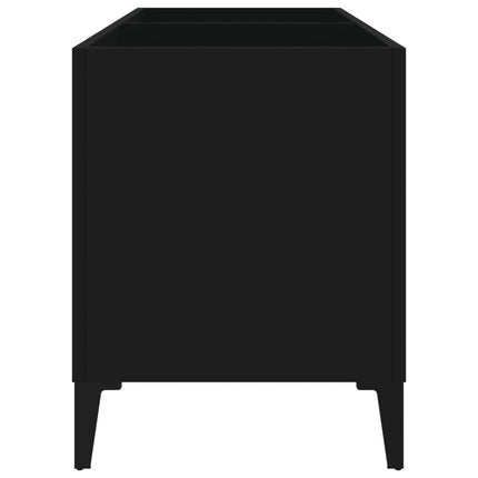 Stereobänk svart 74,5x38x48 cm konstruerat trä