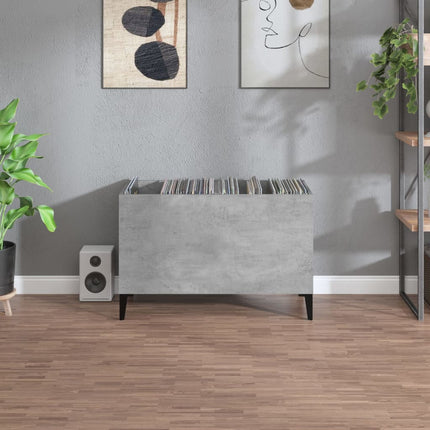 Stereobänk betonggrå 74,5x38x48 cm konstruerat trä