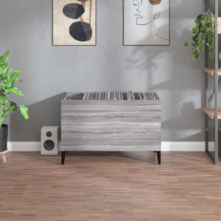 Stereobänk grå sonoma 74,5x38x48 cm konstruerat trä