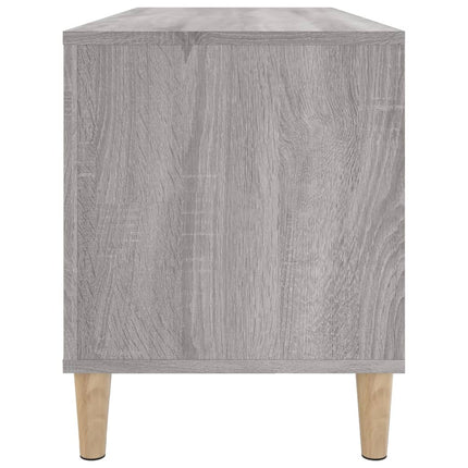 Stereobänk grå sonoma 100x38x48 cm konstruerat trä