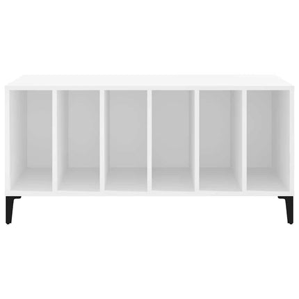 Stereobänk vit 100x38x48 cm konstruerat trä