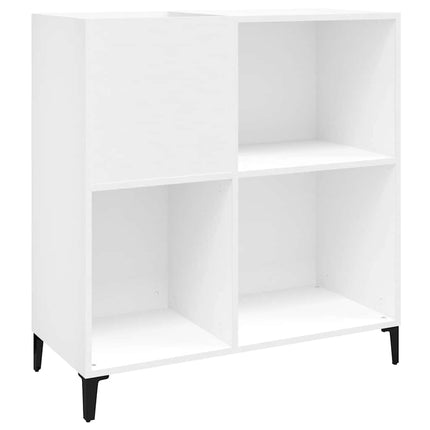 Stereobänk vit 84,5x38x89 cm konstruerat trä