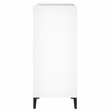 Stereobänk vit 84,5x38x89 cm konstruerat trä