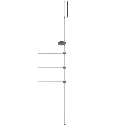 Handdukshållare 47x280 cm aluminium