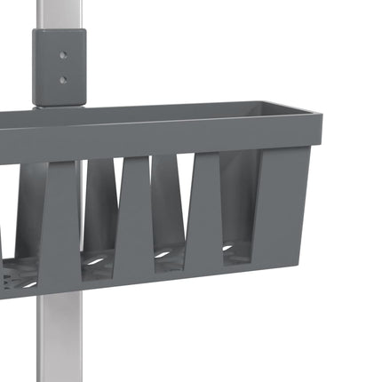 Duschhylla hängande 30x15x(67-105) cm aluminium