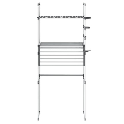 Hylla för tvättmaskin 77x52x192 cm aluminium