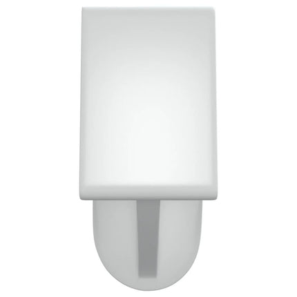 Gardinskenor 2 st vit och silver 40-60 cm aluminium