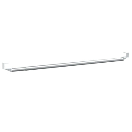 Gardinskenor 2 st vit och silver 60-105 cm aluminium