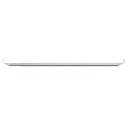 Gardinskenor 2 st vit och silver 60-105 cm aluminium