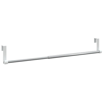 Gardinskenor 2 st vit och silver 40-60 cm aluminium