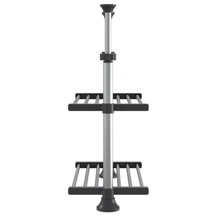 Kökshylla 50x25x(50-70) cm aluminium