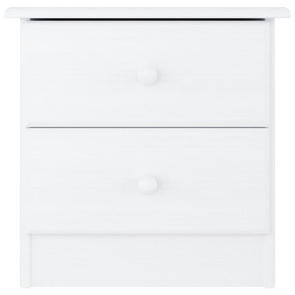 Sängbord ALTA vit 41x35x41 cm massiv furu
