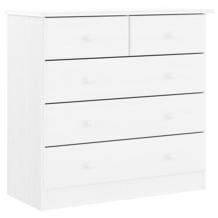 Byrå ALTA vit 77x35x73 cm massiv furu