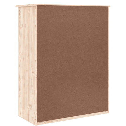 Skoskåp ALTA 77x35x96 cm massiv furu