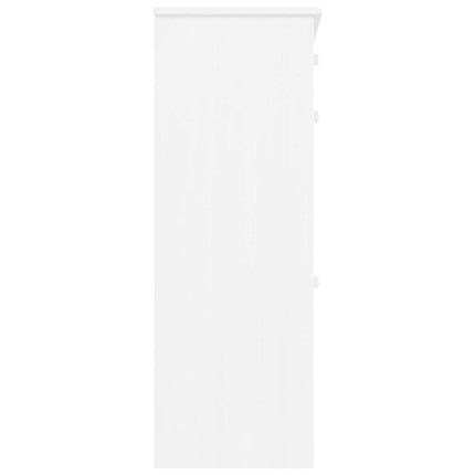 Skoskåp ALTA vit 77x35x96 cm massiv furu