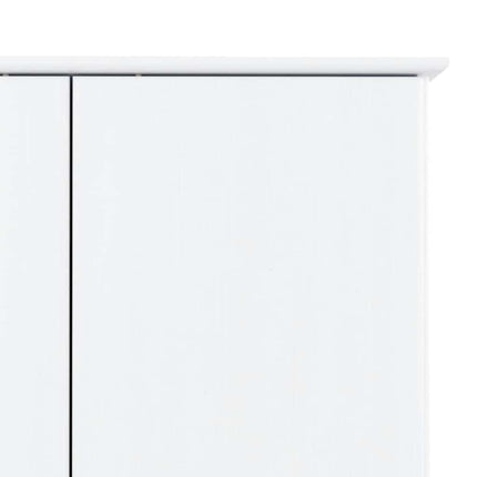 Klädskåp ALTA vit 90x55x170 cm massiv furu
