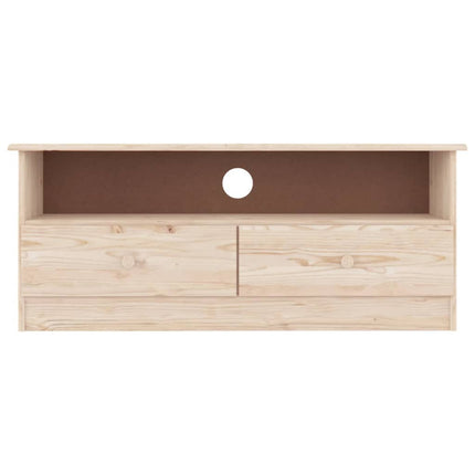 Tv-bänk med lådor ALTA 100x35x41 cm massiv furu