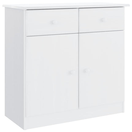 Skänk ALTA vit 77x35x73 cm massiv furu