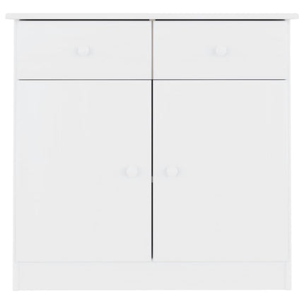 Skänk ALTA vit 77x35x73 cm massiv furu