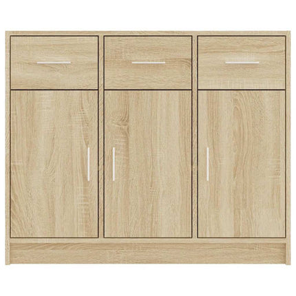 Skänk sonoma-ek 91x28x75 cm konstruerat trä