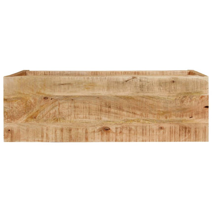 Avlastningsbord med 2 lådor 110x35x75 cm massivt mangoträ