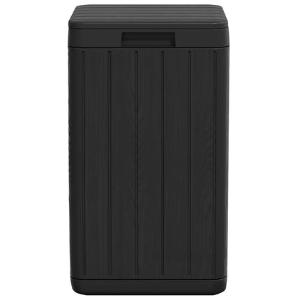 Soptunna för utomhusbruk antracit 38x38x65 cm PP