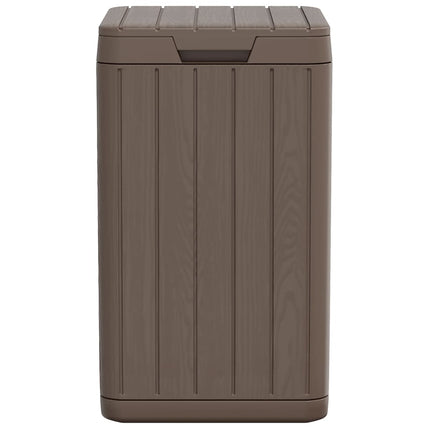 Soptunna för utomhusbruk brun 38x38x65 cm PP