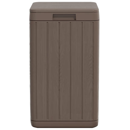 Soptunna för utomhusbruk brun 38x38x65 cm PP