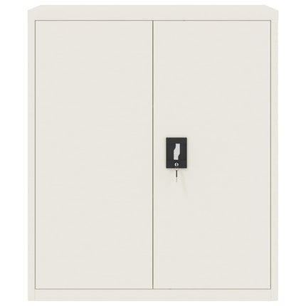 Dokumentskåp vit 90x40x105 cm stål