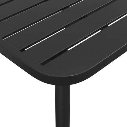 Matgrupp för trädgården 11 delar antracit stål