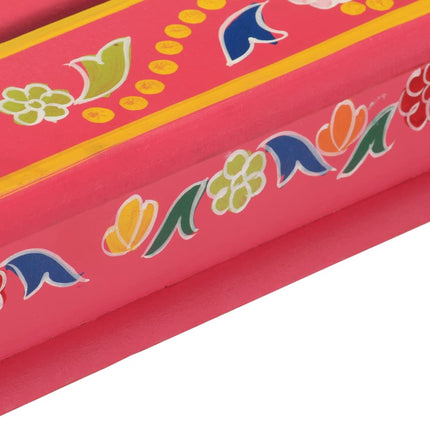 Soffbord rosa handmålat massivt mangoträ