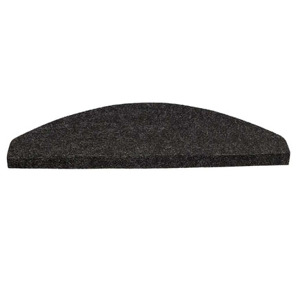 Trappstegsmattor självhäftande 10 st antracit 65x22,5x3,5 cm