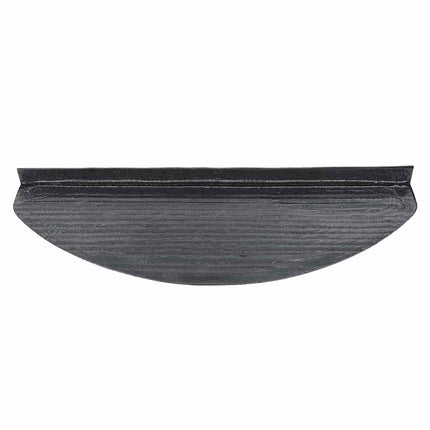 Trappstegsmattor självhäftande 10 st svart 65x22,5x3,5 cm