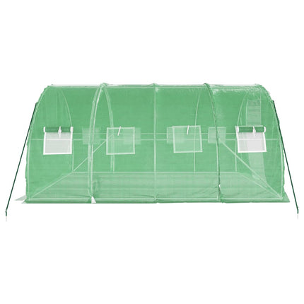 Växthus med stålram grön 12 m² 4x3x2 m