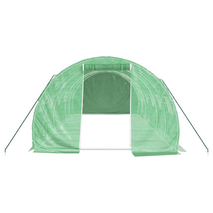 Växthus med stålram grön 18 m² 6x3x2 m