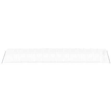 Växthus med stålram vit 42 m² 14x3x2 m