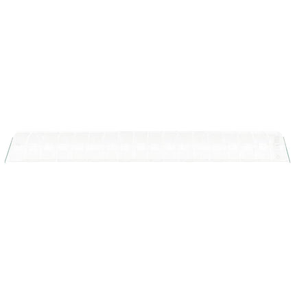 Växthus med stålram vit 54 m² 18x3x2 m