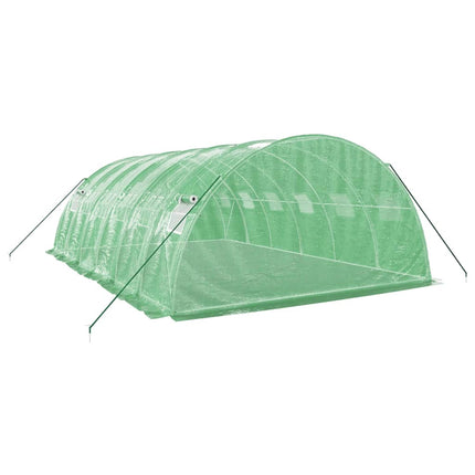 Växthus med stålram grön 24 m² 6x4x2 m