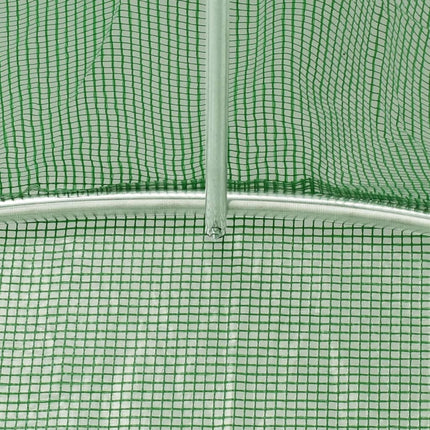 Växthus med stålram grön 40 m² 10x4x2 m