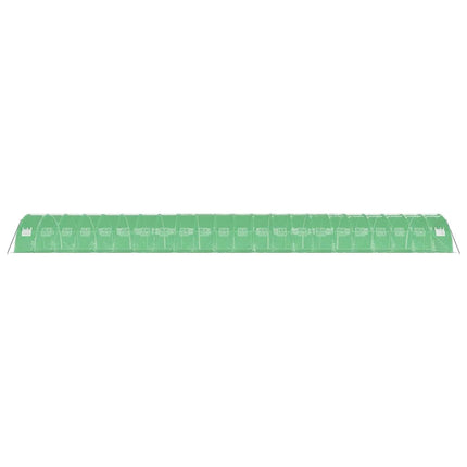Växthus med stålram grön 88 m² 22x4x2 m
