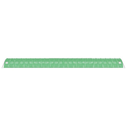 Växthus med stålram grön 96 m² 24x4x2 m