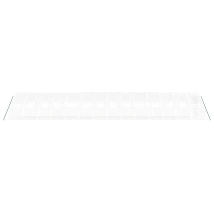 Växthus med stålram vit 56 m² 14x4x2 m