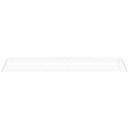 Växthus med stålram vit 64 m² 16x4x2 m