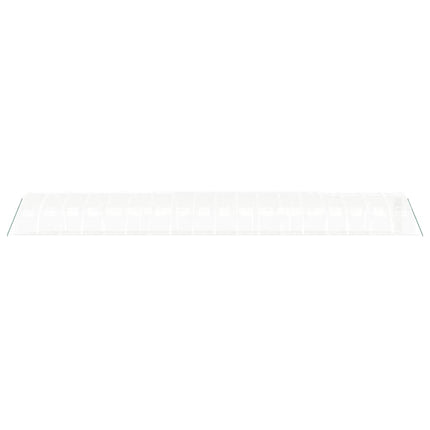 Växthus med stålram vit 72 m² 18x4x2 m