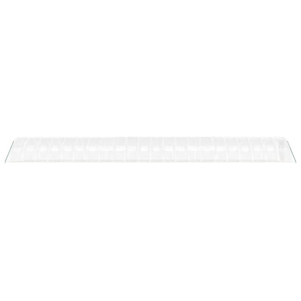 Växthus med stålram vit 88 m² 22x4x2 m